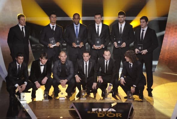 La FIFA entregó los premios a los mejores jugadores del 2010 en una gran gala.