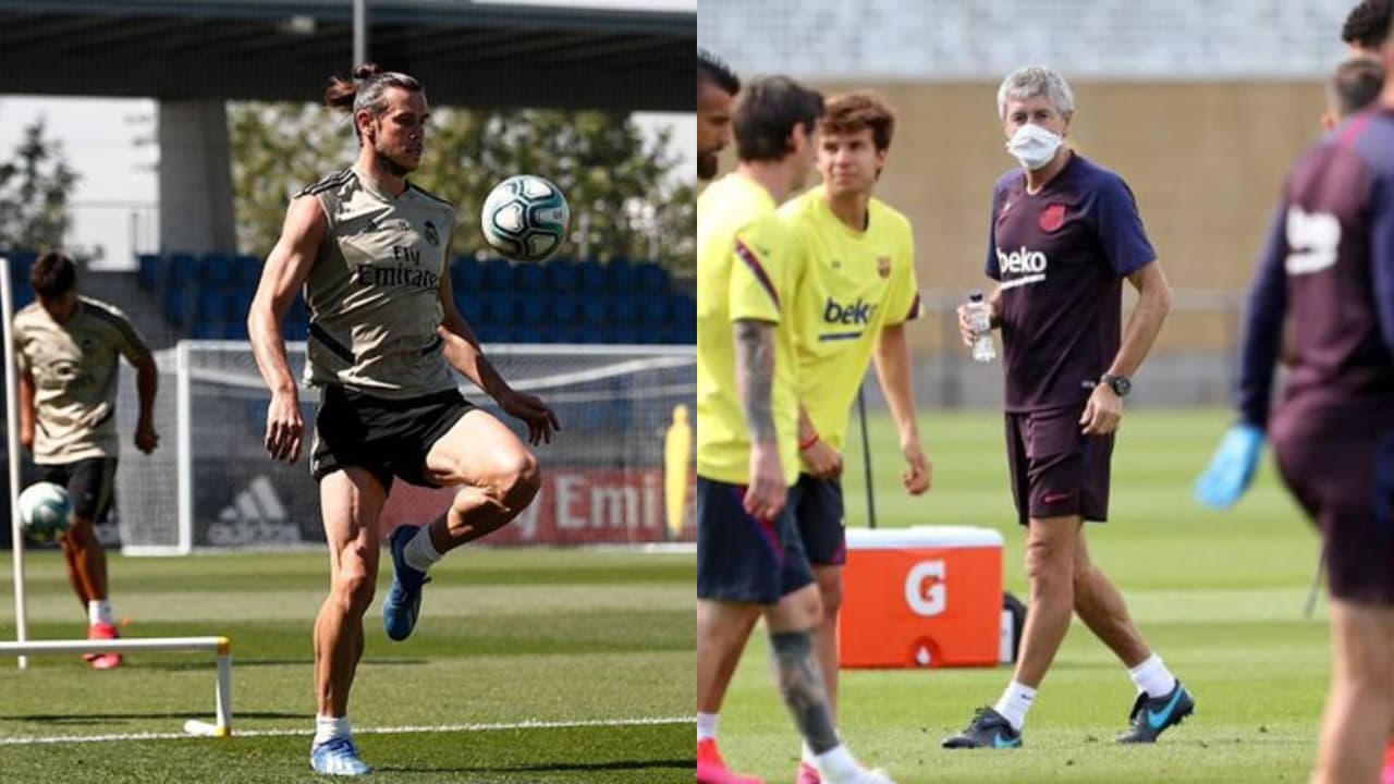 Real Madrid y Barcelona inauguran semana de entrenamientos con 14 jugadores