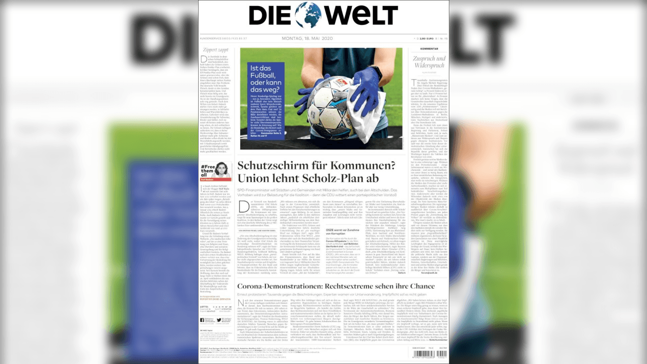 El mundo deportivo extraña la actividaad y las portadas de los diarios más imporotantes en el mundo ven una luz al final del túnel.