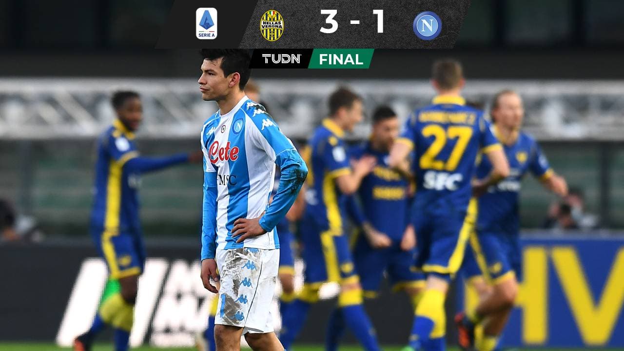 Chucky Lozano anota, pero el Hellas Verona remonta al Napoli