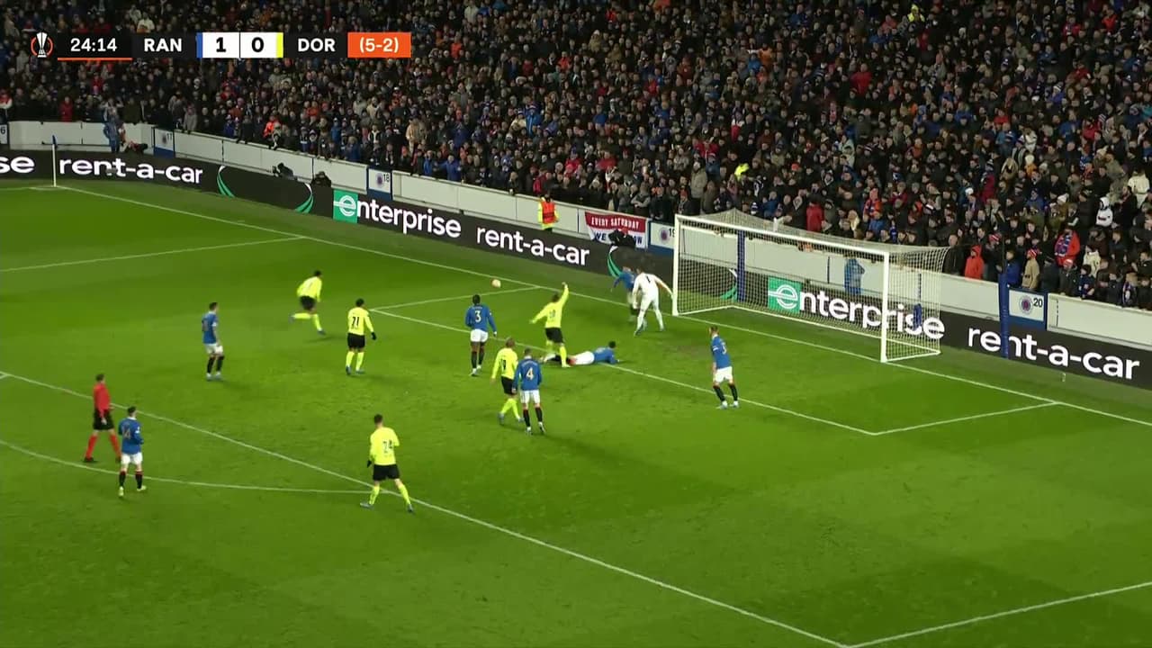 ¡TIRO ATAJADO! disparo por Julian Brandt.