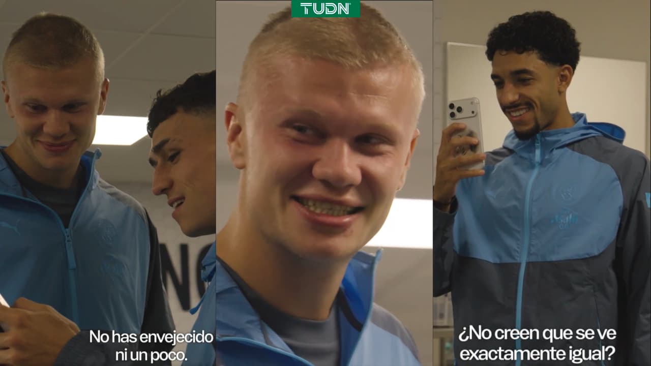 Manchester City revela la reacción de sus jugadores al ver el nuevo look de Haaland