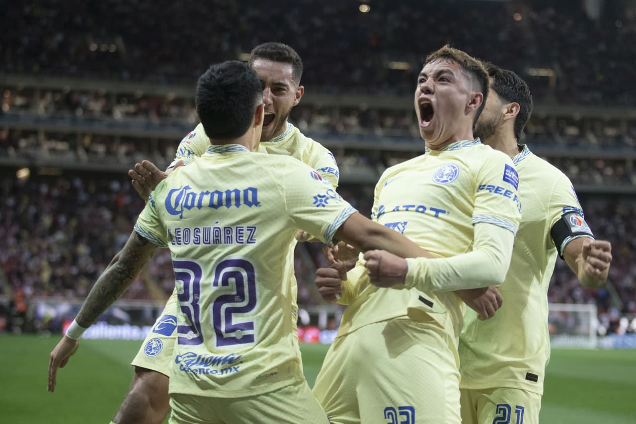 América vapuleó a Chivas en el Clásico de México en Guadalajara en el Clausura 2023 de la Liga MX.
