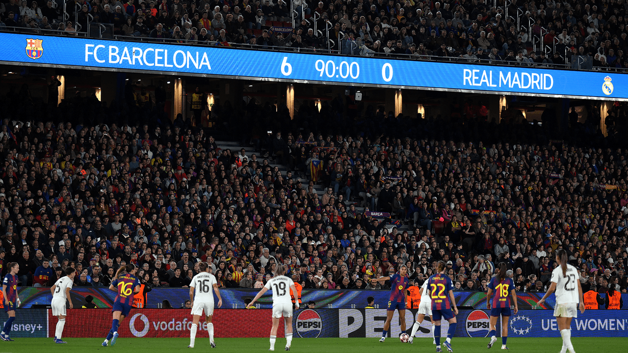 Barcelona golea al Real Madrid y se clasifica a Semifinales de Champions League Femenina