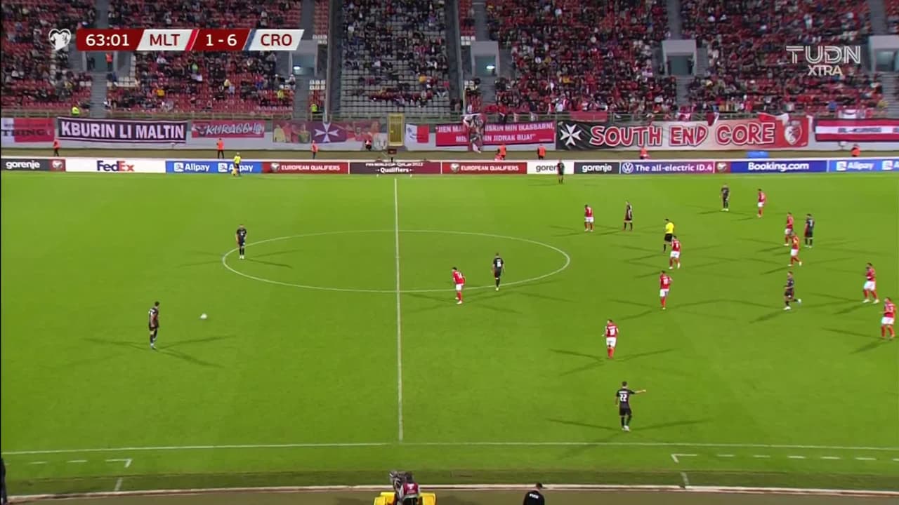 Llegó el séptimo... Majer marca doblete y Croacia masacra 1-7 a Malta