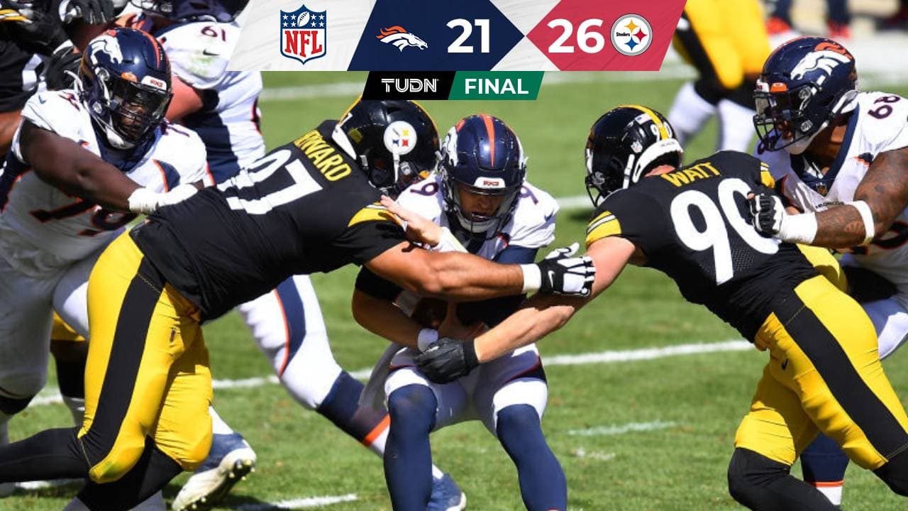 Steelers recetan duro descalabro a Broncos que van 0-2