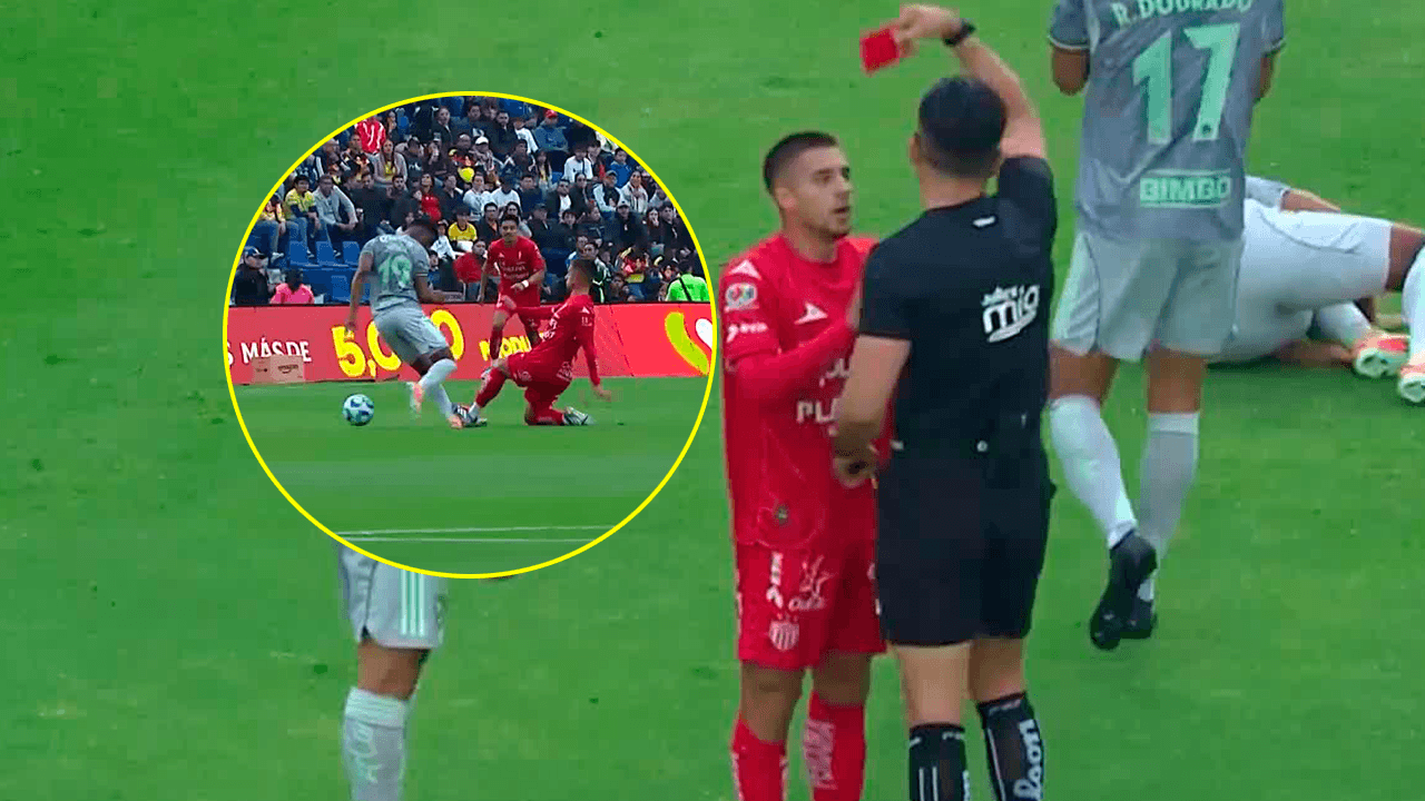 ¡Kevin Gutiérrez se va expulsado¡ ¡Necaxa se queda con uno menos!