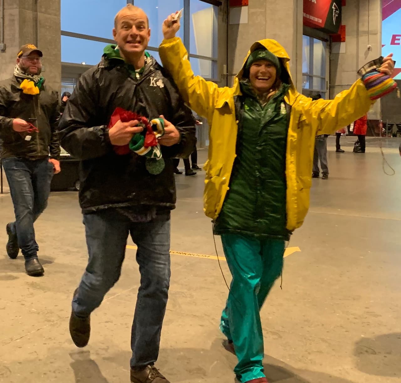 La lluvia y el mal clima que acecha a Atlanta no los detuvieron. (FutbolMLS.com)