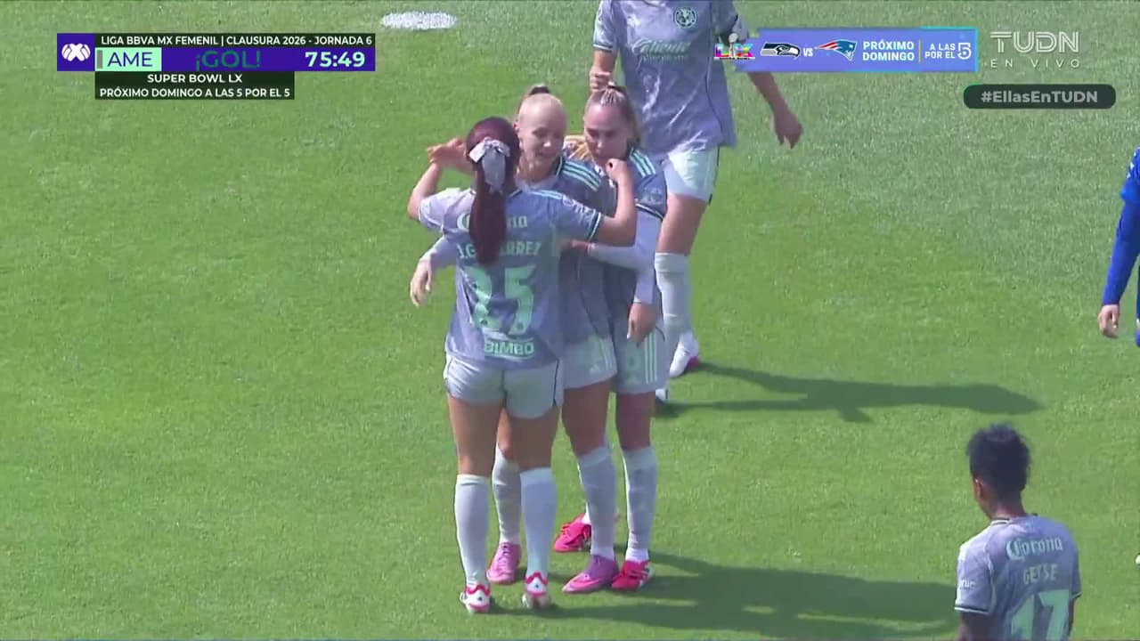 ¡Gol de Irene Guerrero! El América ya le gana 3-1 a Pumas