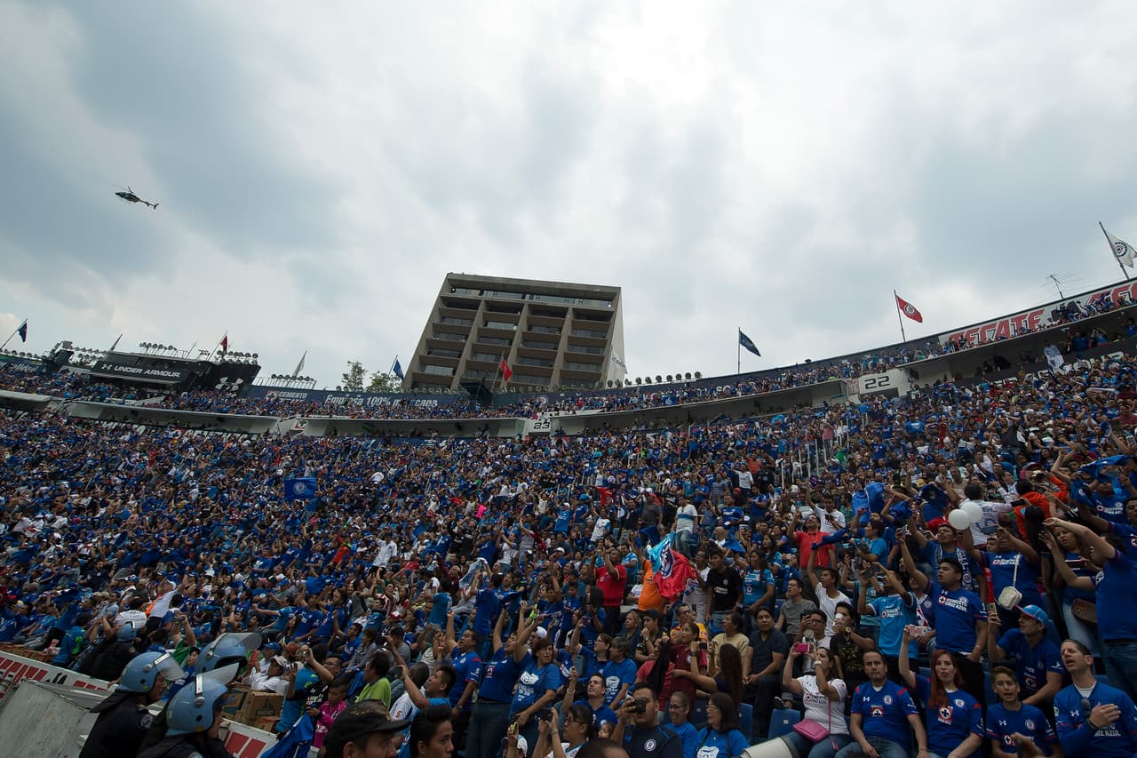 El estadio Azul tiene capacidad para 36 mil espectadores y está ubicado en Ciudad de México.