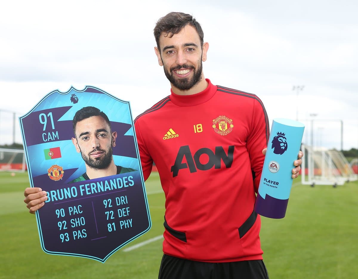 Bruno Fernandes elegido Jugador del Mes de la Premier League