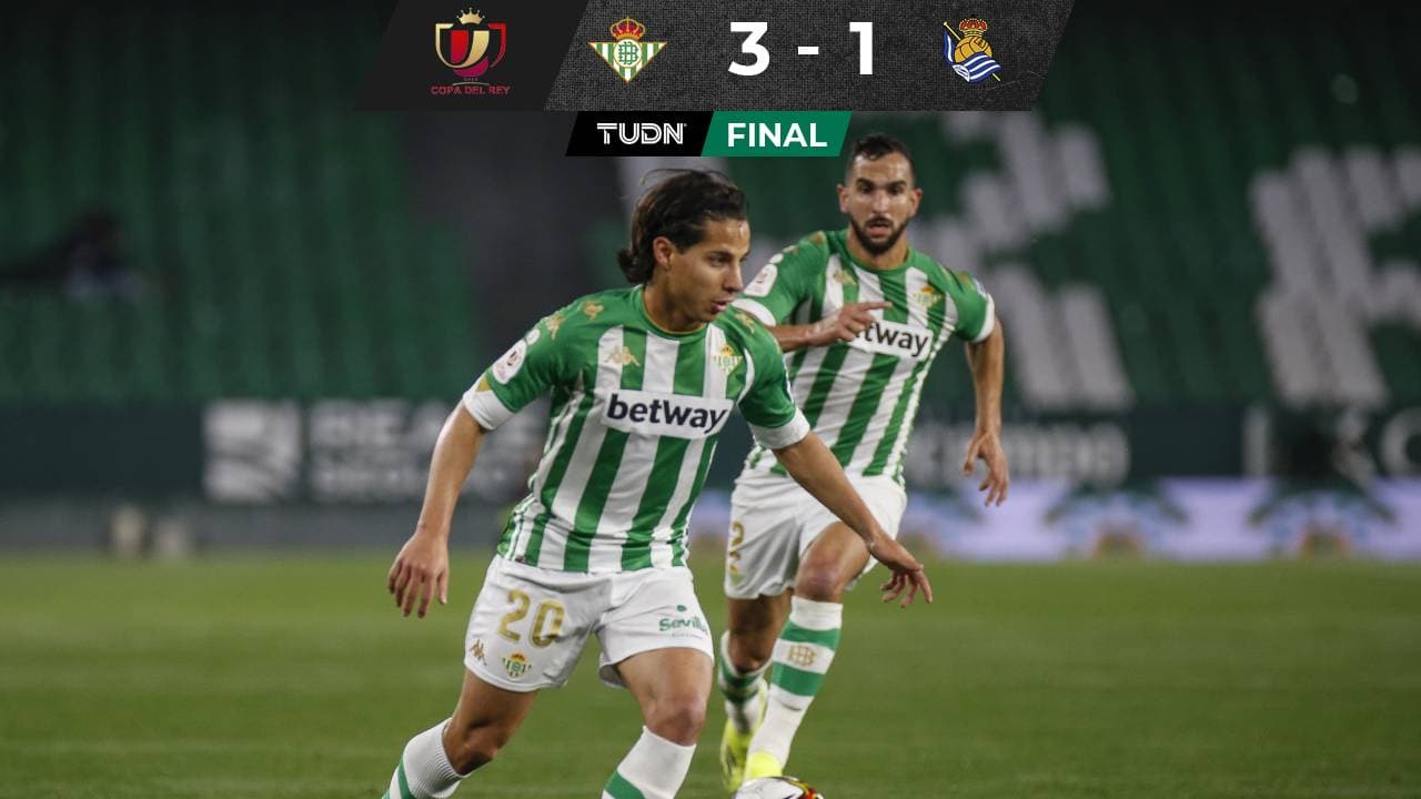 Diego Lainez titular y Betis elimina a Real Sociedad en Copa del Rey