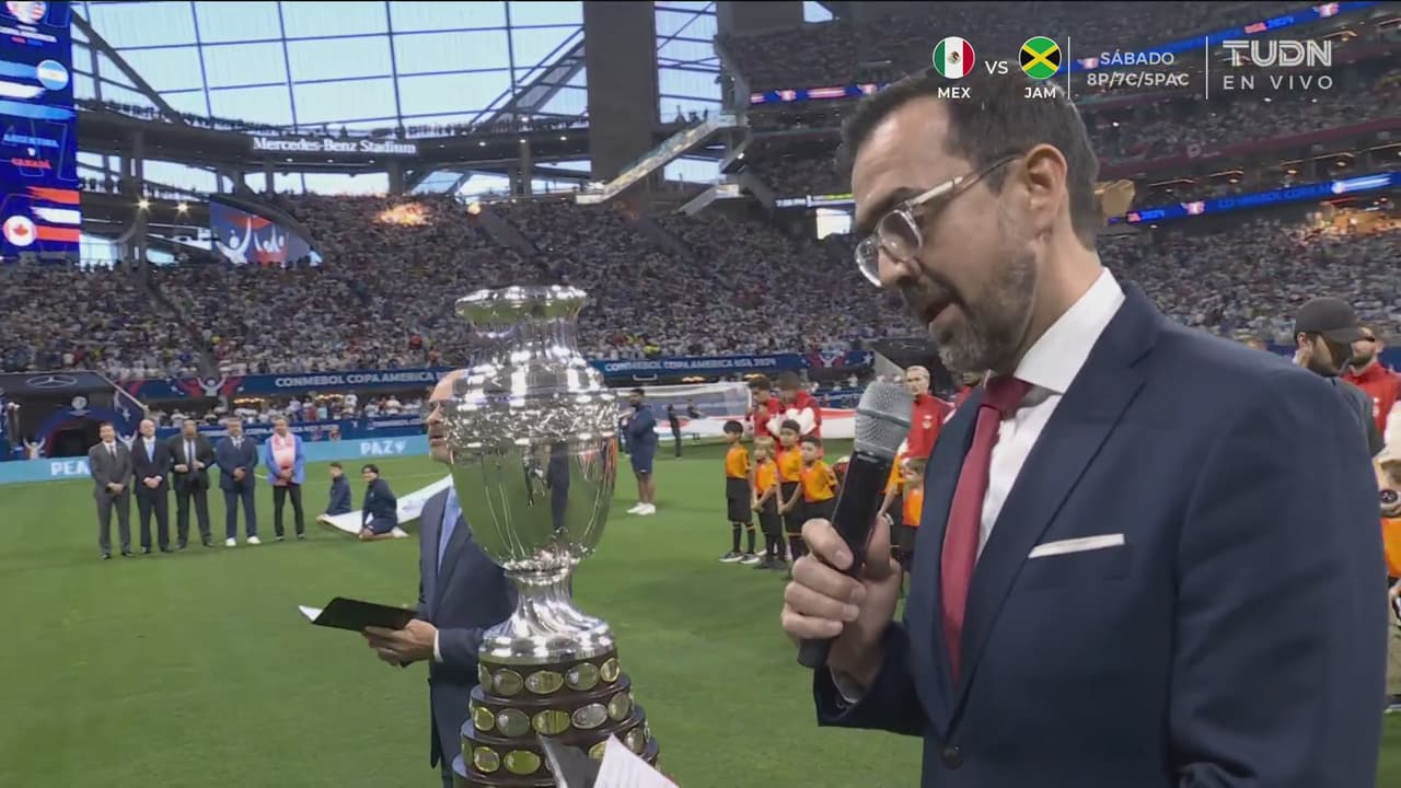 El peculiar mensaje de paz y unión en la inauguración de Copa América