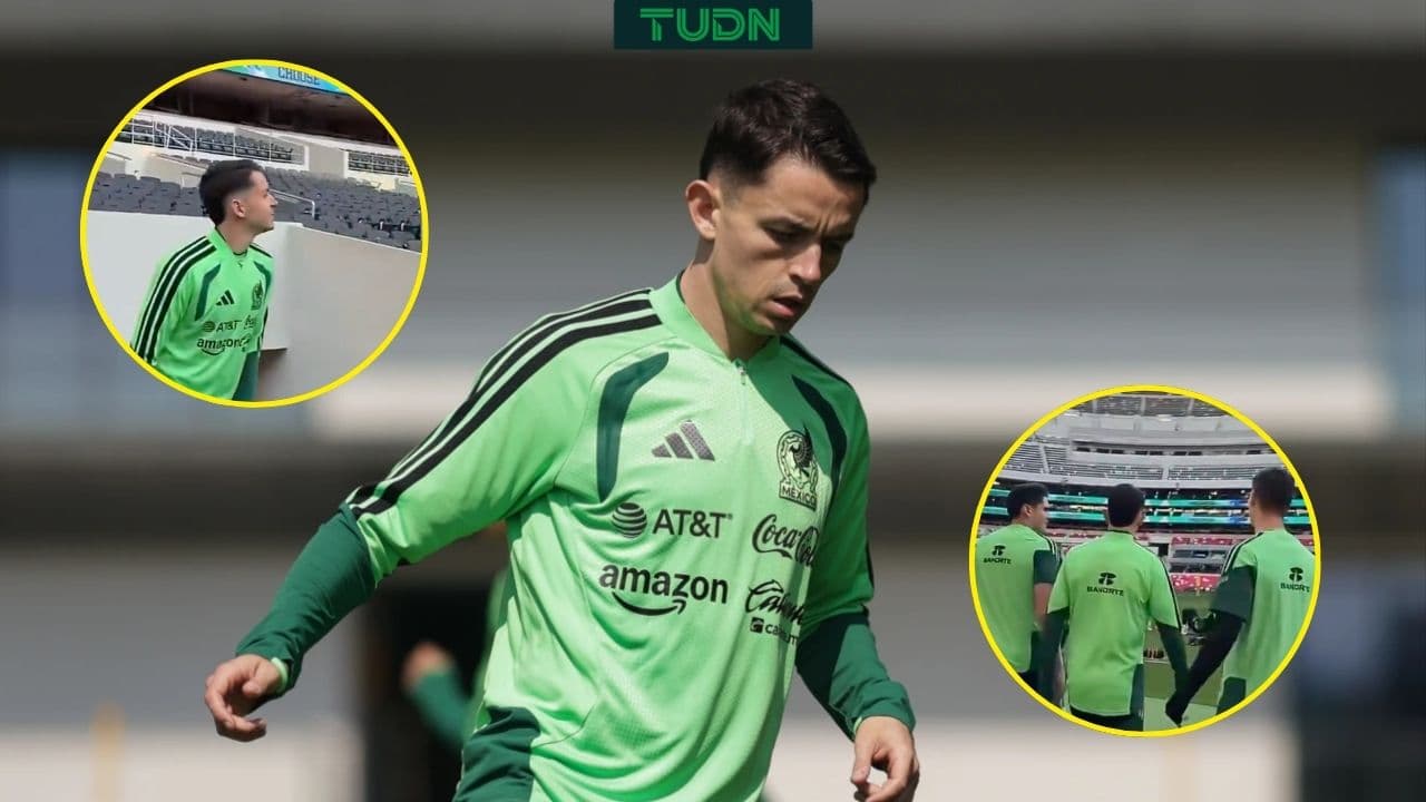 ¡Selección Mexicana reconoce cancha del estadio Azteca!