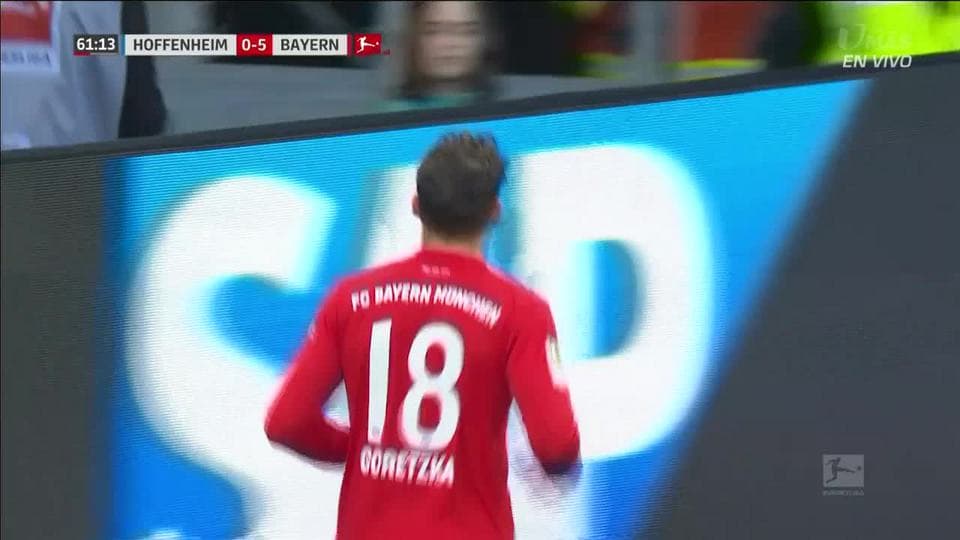 ¡GOOOL! Leon Goretzka anota para FC Bayern München