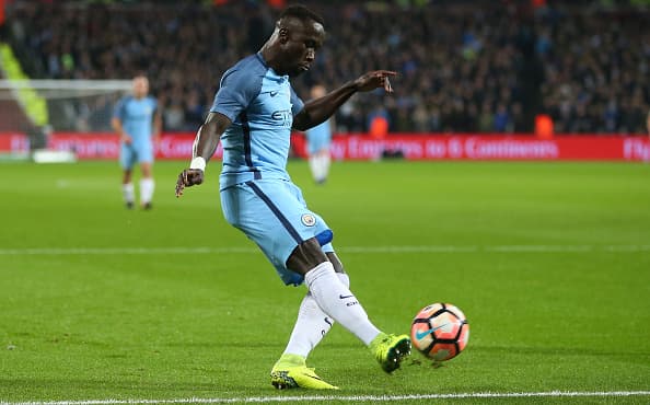 LONDON, ENGLAND - JANUARY 06: Bacary Sagna of Manchester City during the Emirates FA Cup Third Round match between West Ham United and Manchester City at London Stadium on January 6, 2017 in London, England. (Photo by Catherine Ivill - AMA/Getty Images)