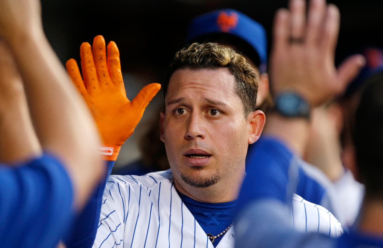 El venezolano Asdrúbal Cabrera, de los Mets de Nueva York.