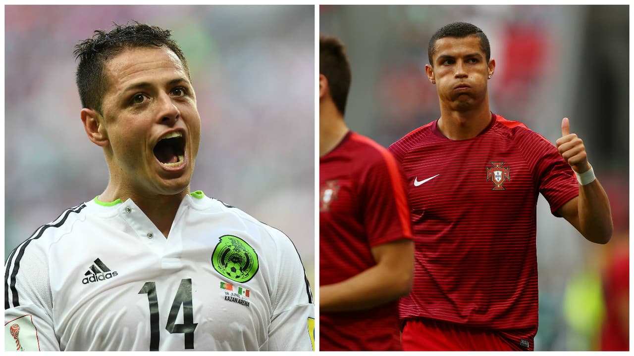 Chicharito Hernández y Cristiano Ronaldo son los máximos referentes de sus respectivos equipos de cara a la Copa Confederaciones Rusia 2017