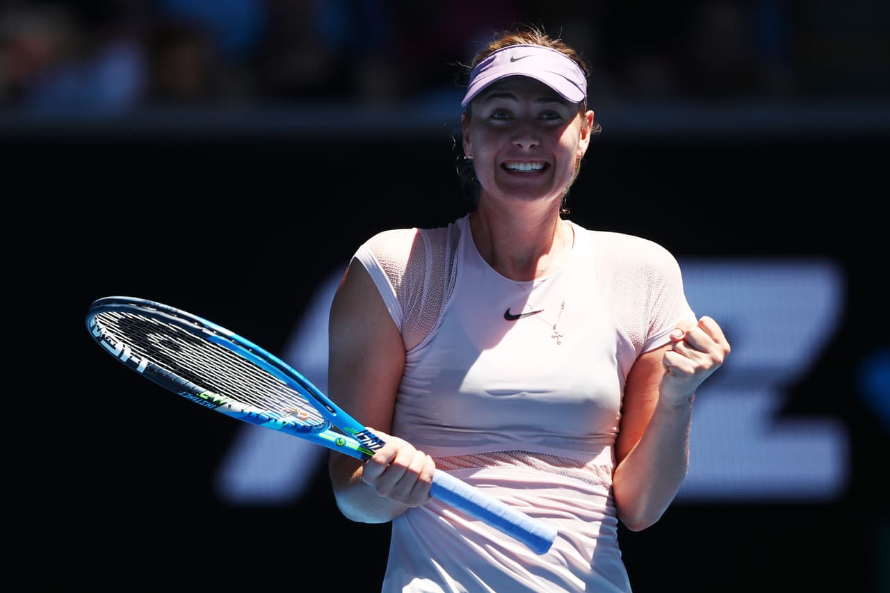 La rusa Maria Sharapova volvió al Australian Open con un triunfo que la pone de nuevo en el radar de los grandes.
