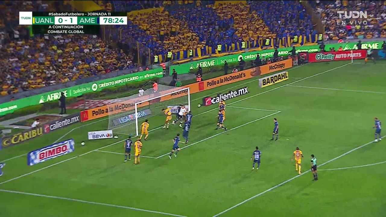 ¡GOOOL! Leonardo Suárez anota para América.
