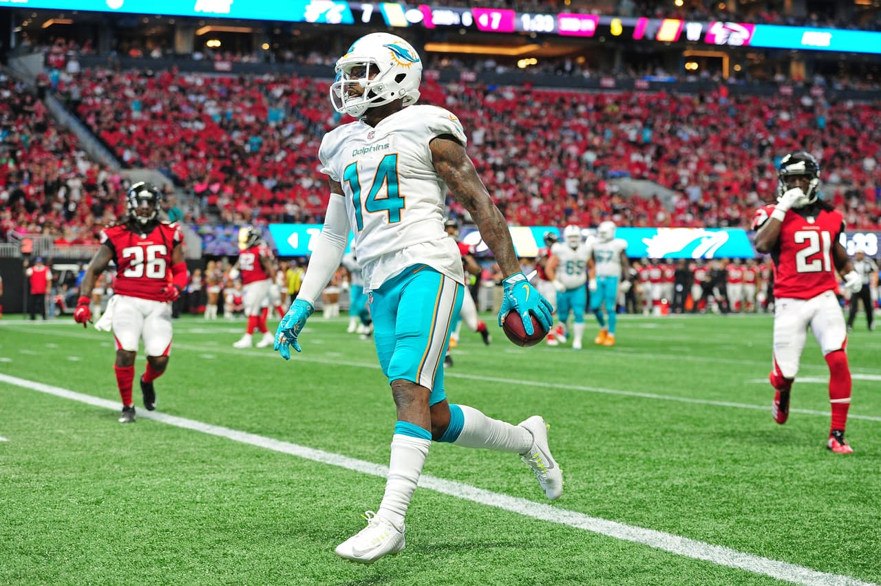 Jarvis Landry fue el receptor más activo de los Dolphins. Atrapó 8 envíos para 62 yardas con una anotación.