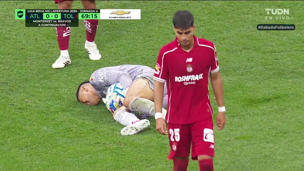 ¡Luis García es una muralla! Vuelve a salvar al Toluca, pero sale lesionado