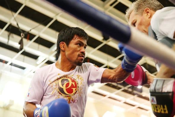 Manny Pacquiao entrena