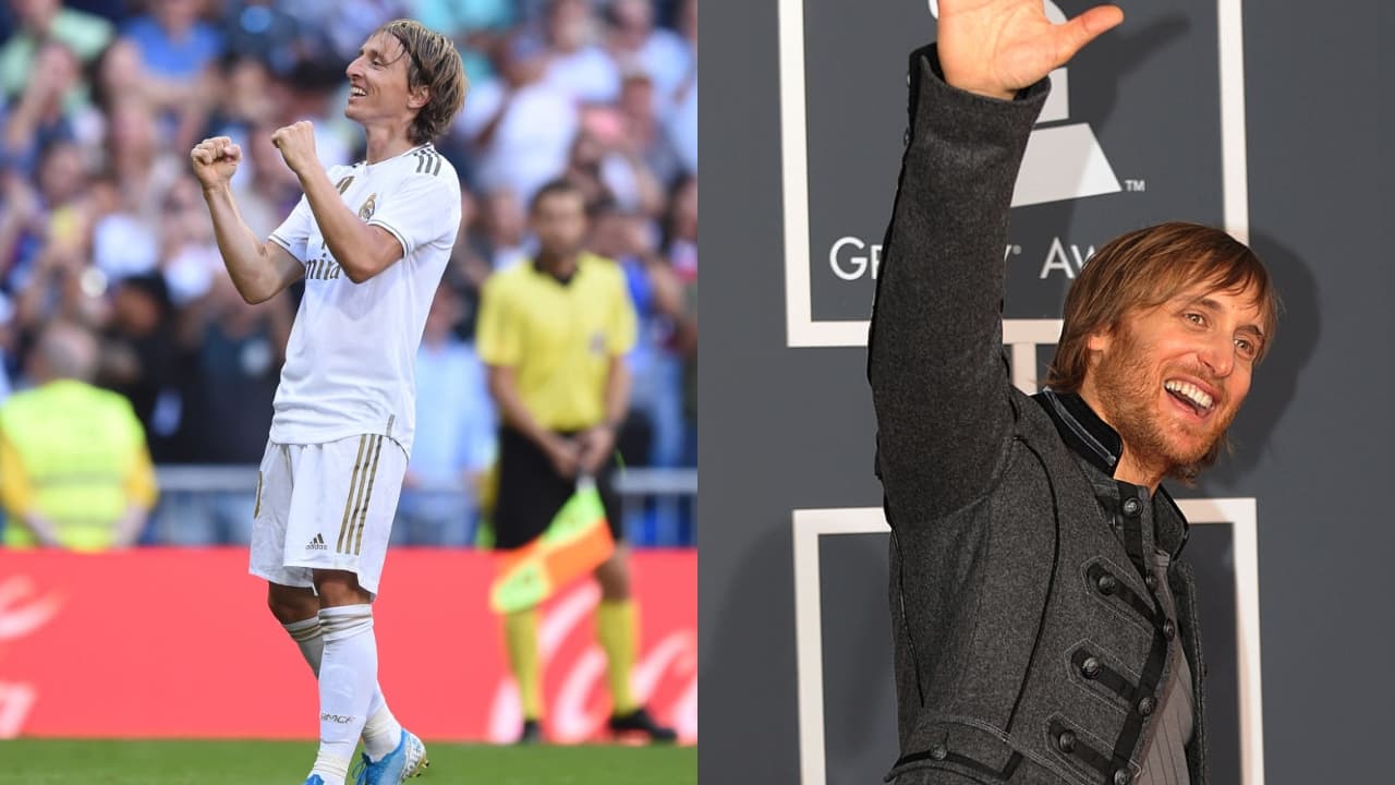 Luka Modric y David Guetta | Cuando por la tarde festejas un gol en el Bernabéu y en la noche te entregan un Grammy.