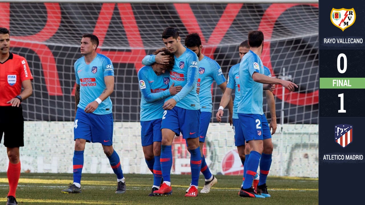 Atlético de Madrid relamió sus heridas en el 'otro derbi madrileño' ante Rayo Vallecano