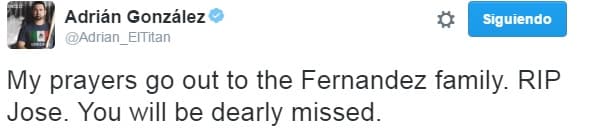 Varios protagonistas del béisbol mundial se unieron por la muerte de José Fernández y elevaron oraciones por el descanso del cubano.