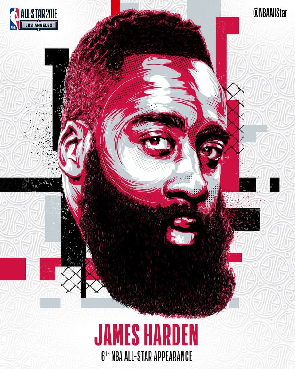 Conferencia del Oeste: 3 - James Harden (1,486,830 votos de los fans)