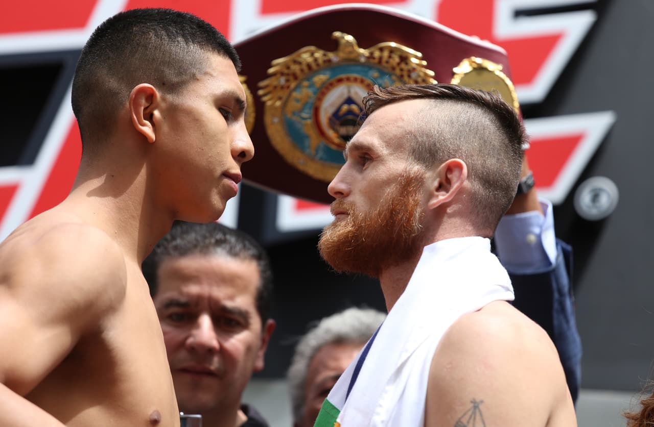 El mexicano Jaime Munguía defenderá la corona superwélter de la OMB este domingo ante el irlandés Dennis Hogan en la Arena Monterrey.