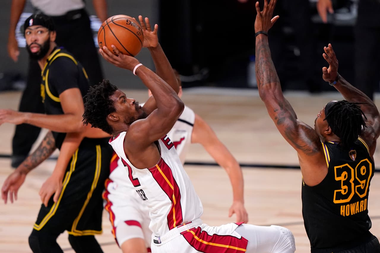 Los Lakers ganan 124-114 al Heat y lideran la serie 2-0 | Anthony Davis y LeBron James fueron los máximos anotadores del segundo juego de las Finales 2020.