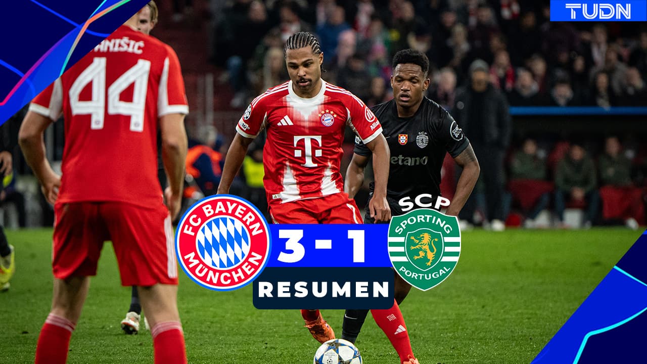 Resumen | Bayern remonta y golea para dar batalla en la tabla de Champions