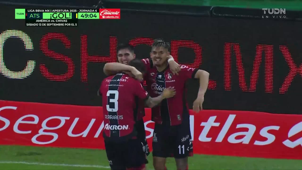 ¡Golazo del Atlas! Diego González cierra la pinza para el 2-1