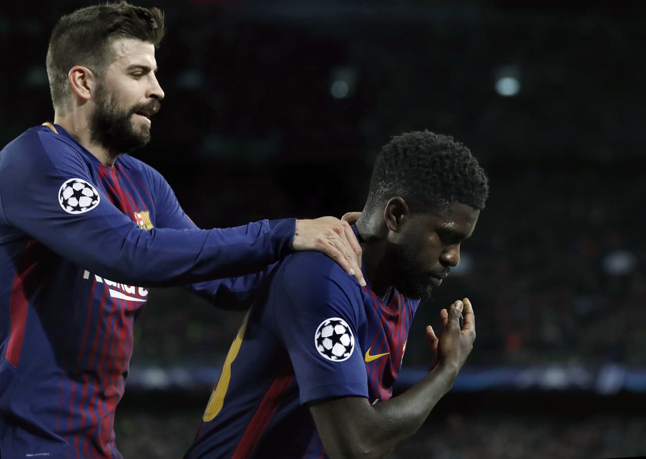 Celebraba Umtiti, pero el árbitro lo anotaba como autogol.