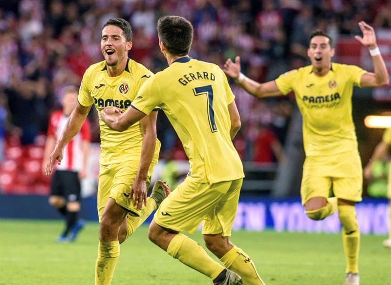 El triunfo de Villarreal 3-0 contra Athletic Bilbao lo dejó en el octavo lugar de la Liga de España con 8 puntos, a dos lugares de la zona por soñar con Europa League.