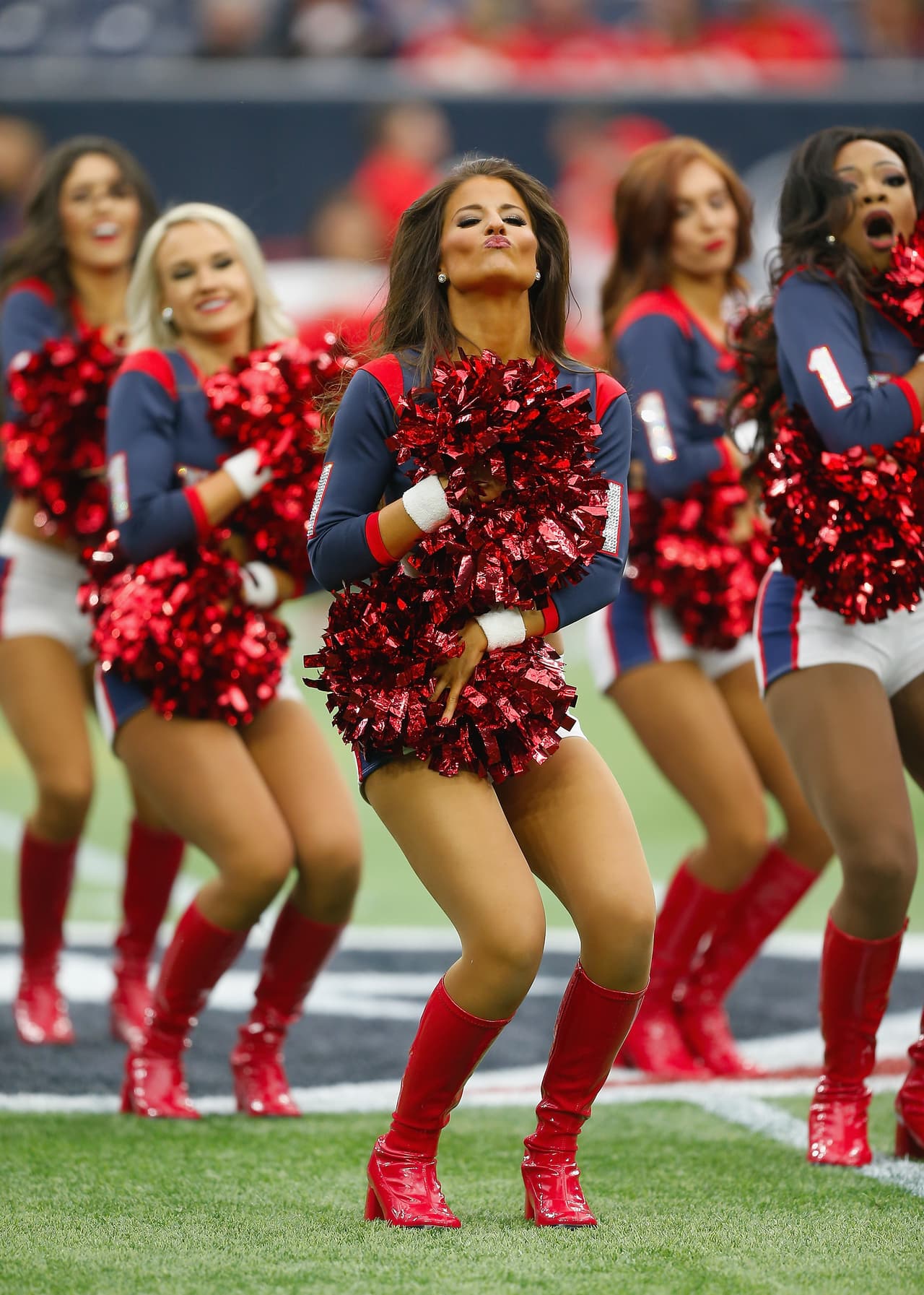 Las bellezas de los Houston Texans durante el partido de comodines ante los KC Chiefs.