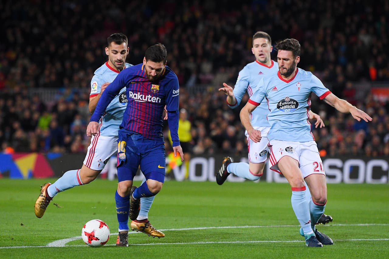 Lionel Messi fue la gran figura del partido con dos goles y un pase de gol, en un encuentro que se definió desde el primer tiempo.