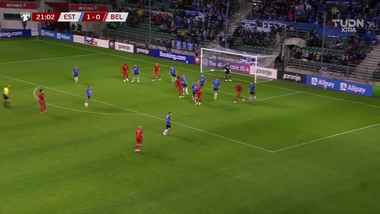 Bélgica ya lo empató: Vanaken puso el 1-1 ante Estonia