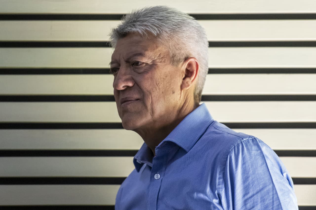 JOSE MICHEL GONZALEZ coach during the Pumas UNAM team press conference, during the Torneo Apertura 2019 of the Liga BBVA MX, at La Cantera, on October 01, 2019. <br><br> JOSE MICHEL GONZALEZ Director Tecnico durante la Conferencia de prensa del Equipo Pumas UNAM en el Torneo Apertura 2019 de la Liga BBVA MX, en La Cantera, el 01 de Octubre de 2019.