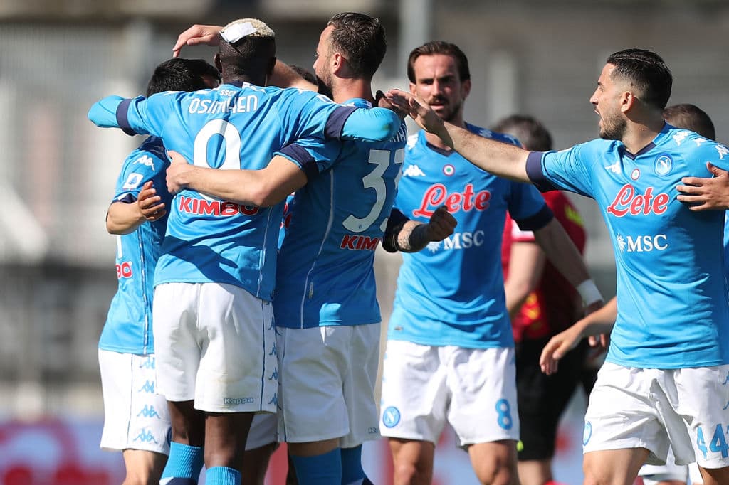 El doblete de Victor Osimhen, gol de Piotr Zielinski y gol de Hirving Lozano, Napoli le hace la diablura al Spezia y los vencen 1-4.