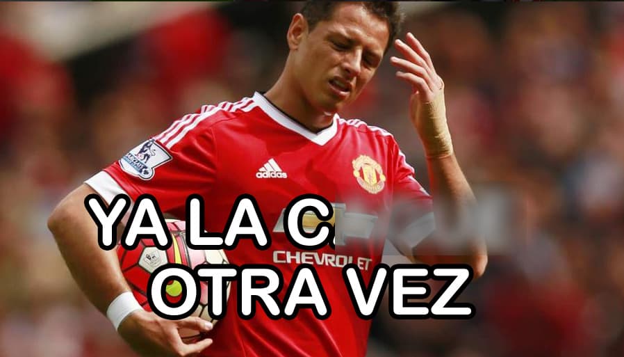 Chicharito y sus fallas con el United fueron parte de los chistes.