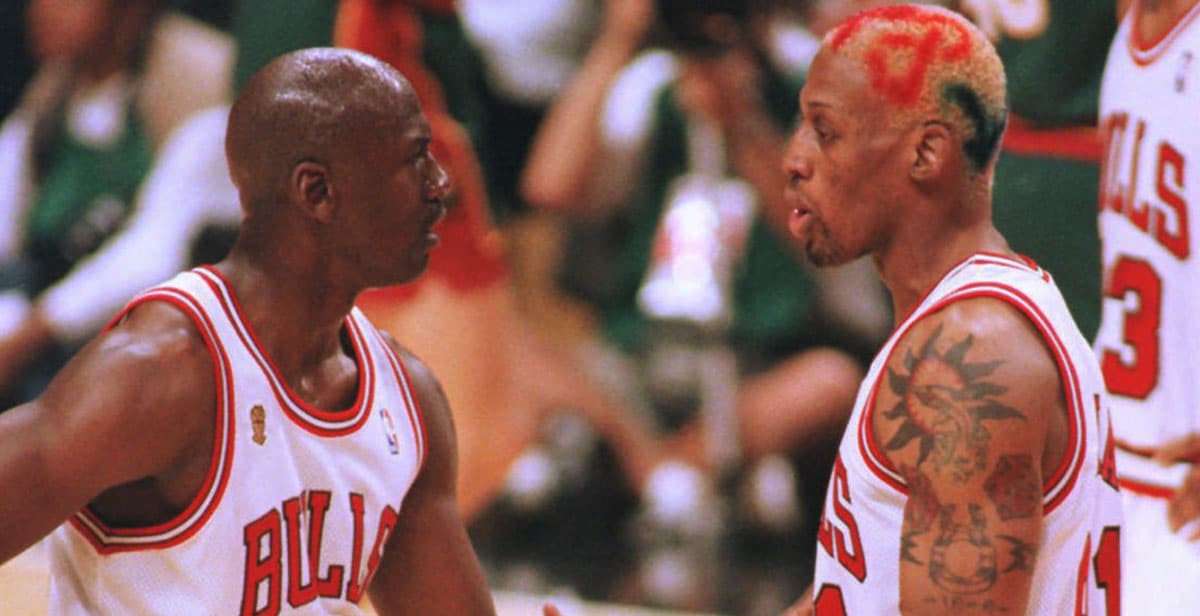 Dennis Rodman se convirtió en la defensa furiosa que ayudó a los Bulls y respondió a lo que Michael Jordan esperaba de él.
