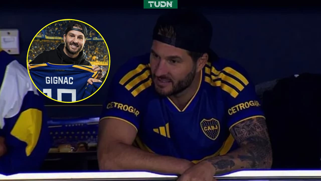 André Pierre Gignac visita a Boca Juniors y recibe un regalo