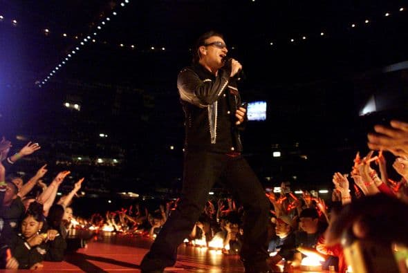 Bono interpretó los temas 'Beautiful Day', 'MLK' y 'Where The Streets Have No Name'.