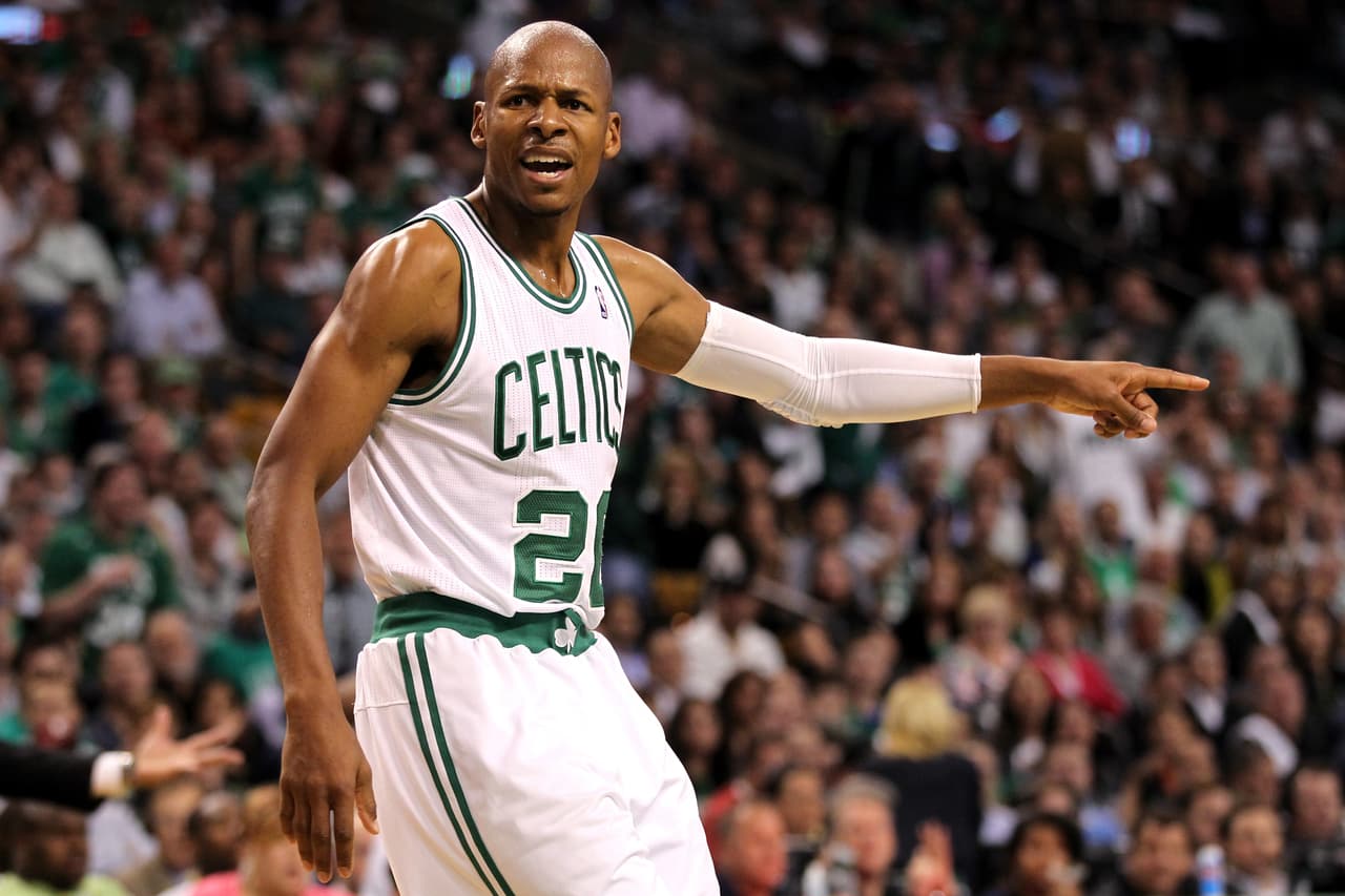 <b>Ray Allen.</b> Fue elegido 10 veces al NBA All-Star, dos veces campeón de la NBA (2008, 2013) con Boston y Miami respectivamente. Es el líder histórico en triples anotados. Ganó oro olímpico en 2000.