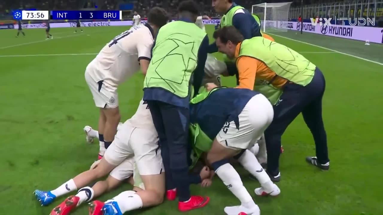 ¡Triplete de Tresoldi y el Inter está siendo bailado por Brujas en Champions!