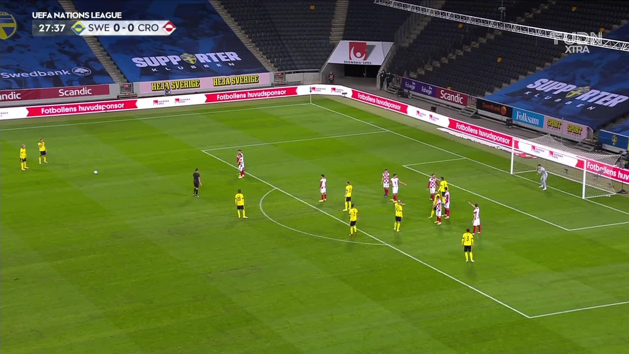 ¡TIRO ATAJADO! disparo por Emil Forsberg.