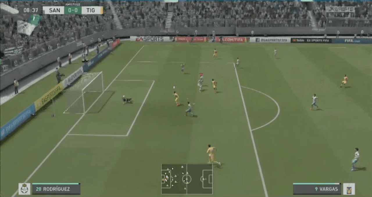 Gran actuación de Francisco Venegas otorga primer triunfo a Tigres en eLiga MX ante el poderoso Santos que no metió ni las manos.